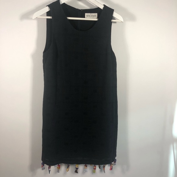 Rachel Antonoff Anthropologie black mini dress S - Picture 6 of 13
